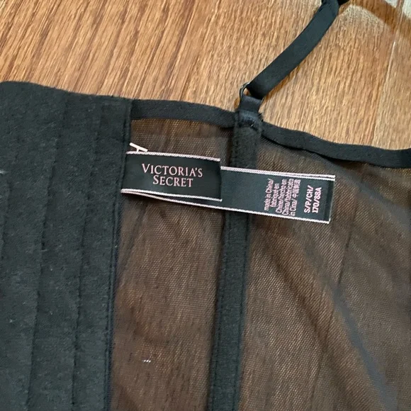 NWOT victoria’s secret black lace cut out corset bustier top - Picture 6 of 9